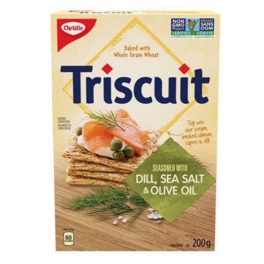 Christie Triscuit Dill, Sea Salt & Olive Oil Crackers 200g