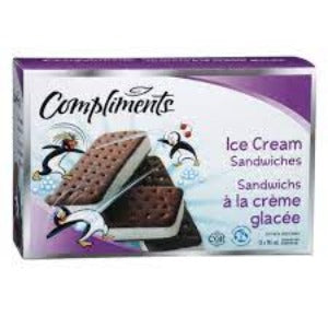 Compliments Ice Cream Sandwiches 12ct