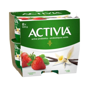 Activia Strawberry Vanilla Yogurt 100g x 8
