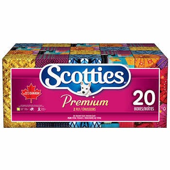 Scotties Premium 2-Ply Facial Tissue 126ct x 20