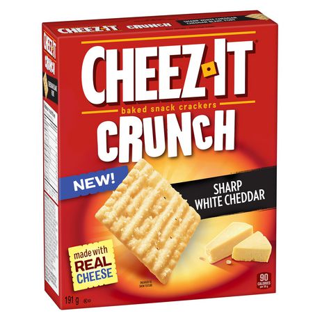Cheez It Sharp White Cheddar Snack Crackers 191g