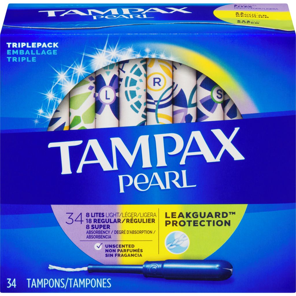 Tampax Triple Pack Pearl Tampons 34ct