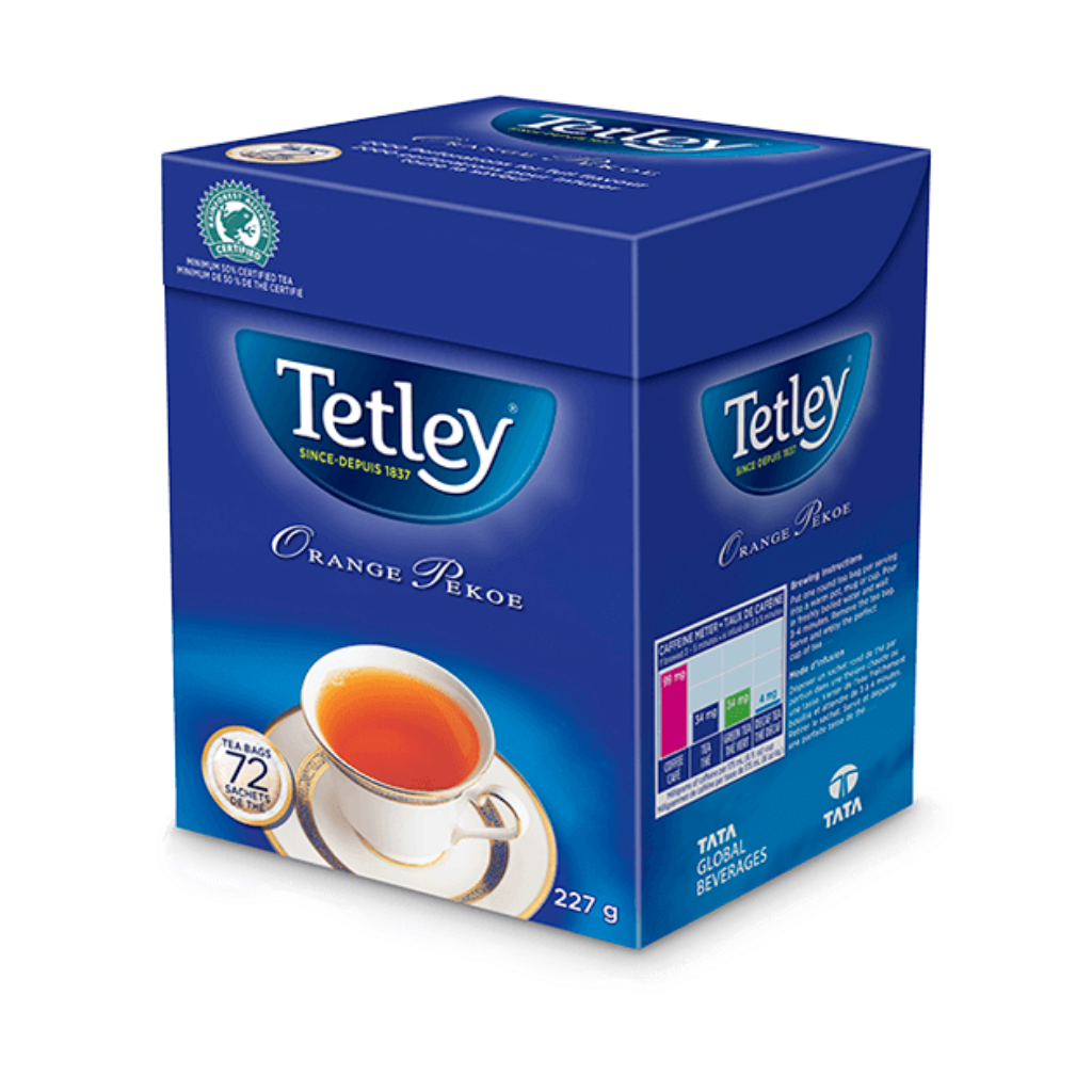 Tetley Orange Pekoe Tea 72ct
