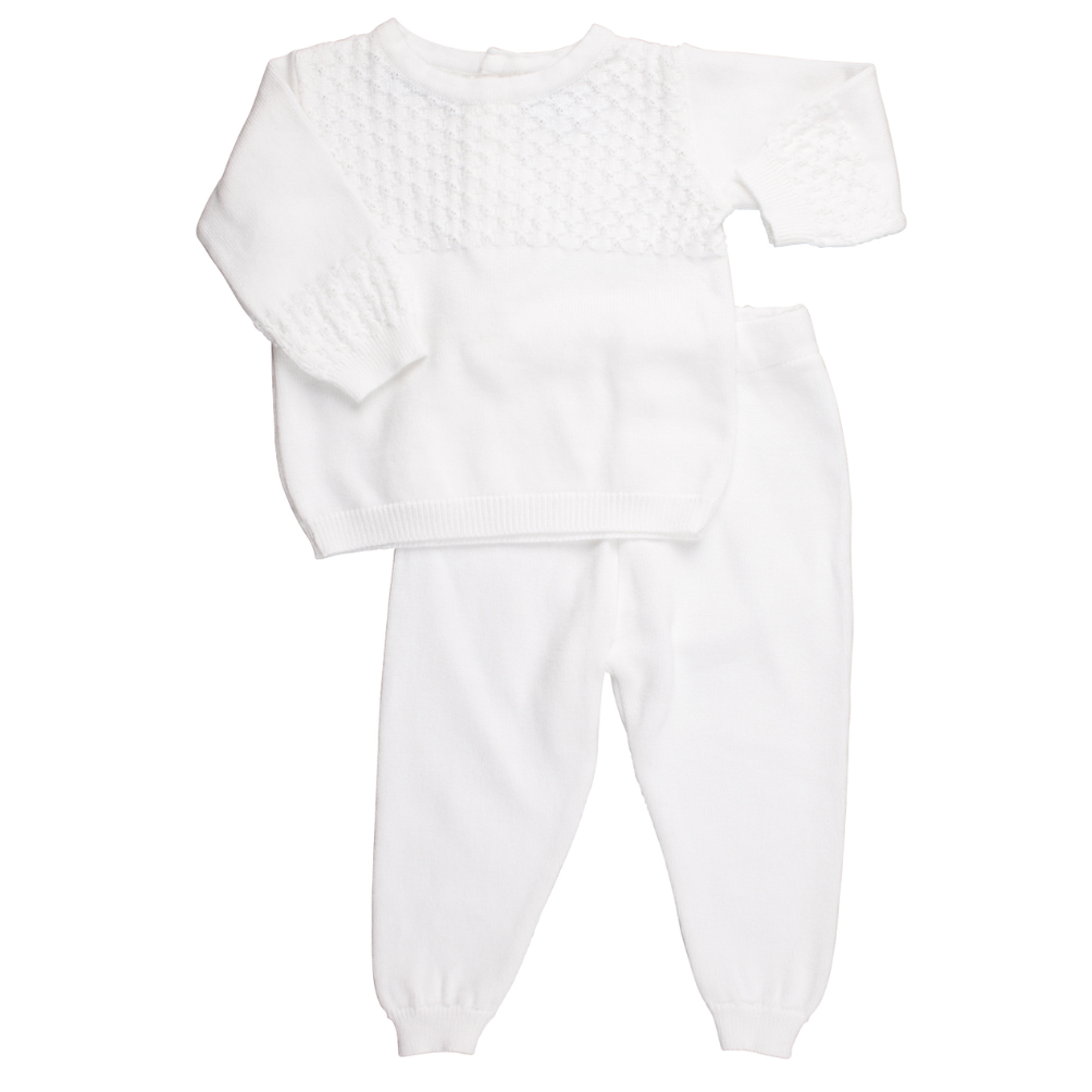 Feltman Brothers White Special Occasion Knit 2-Piece 6m