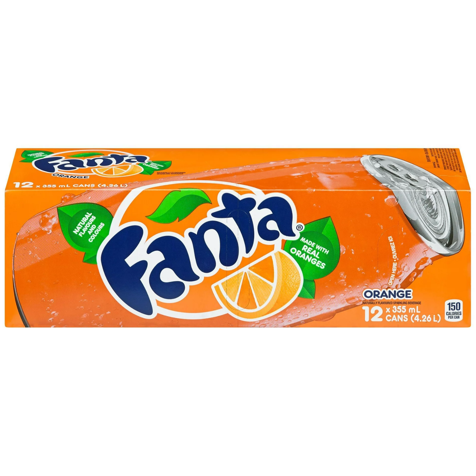 Fanta Orange Sparkling Beverage 355ml x 12
