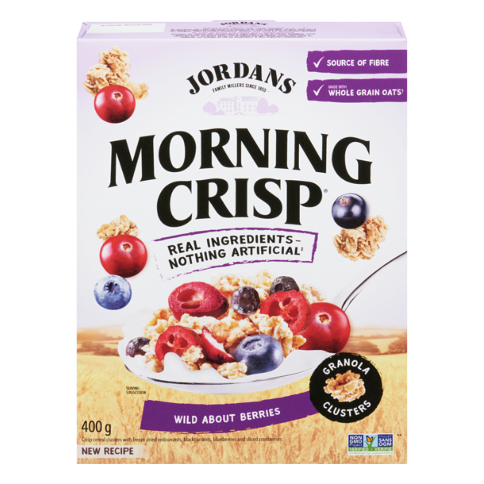 Jordan's Morning Crisp Cereal Clusters Wild About Berries 400g