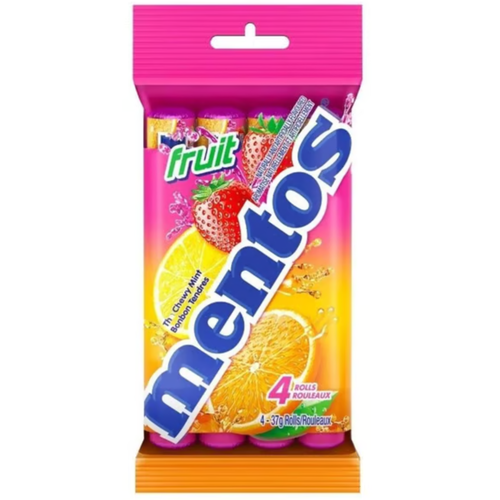 Mentos Fruit Chewy Mints 37g x 4