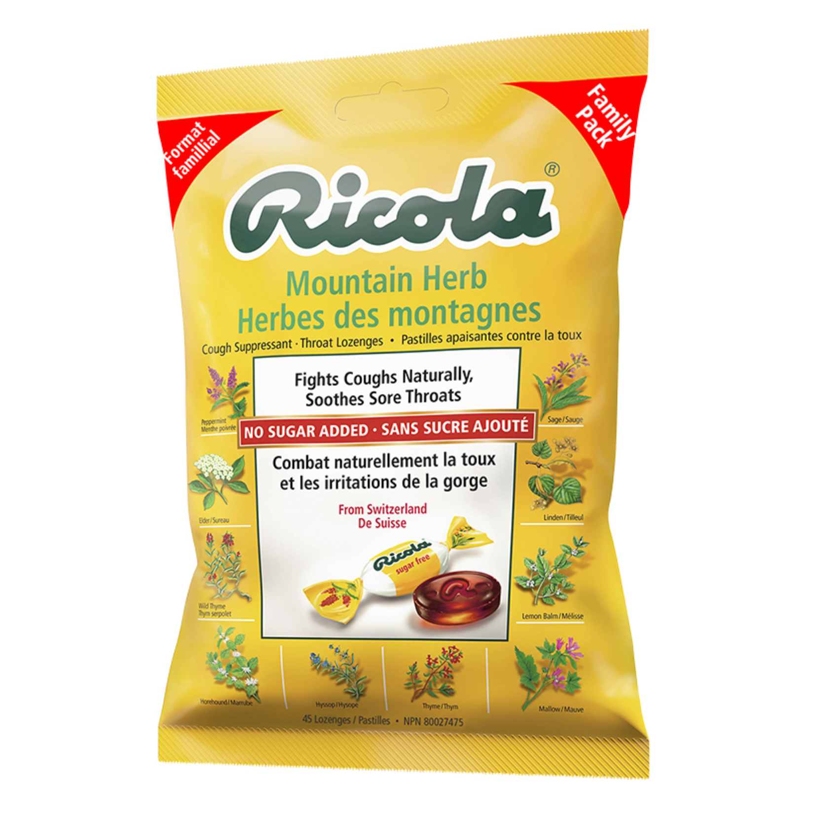 Ricola Mountain Herb Lozenges 50ct