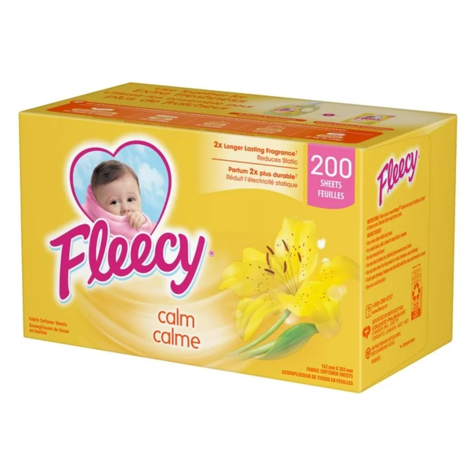 Fleecy Calm Fabric Softener Sheets 200ct