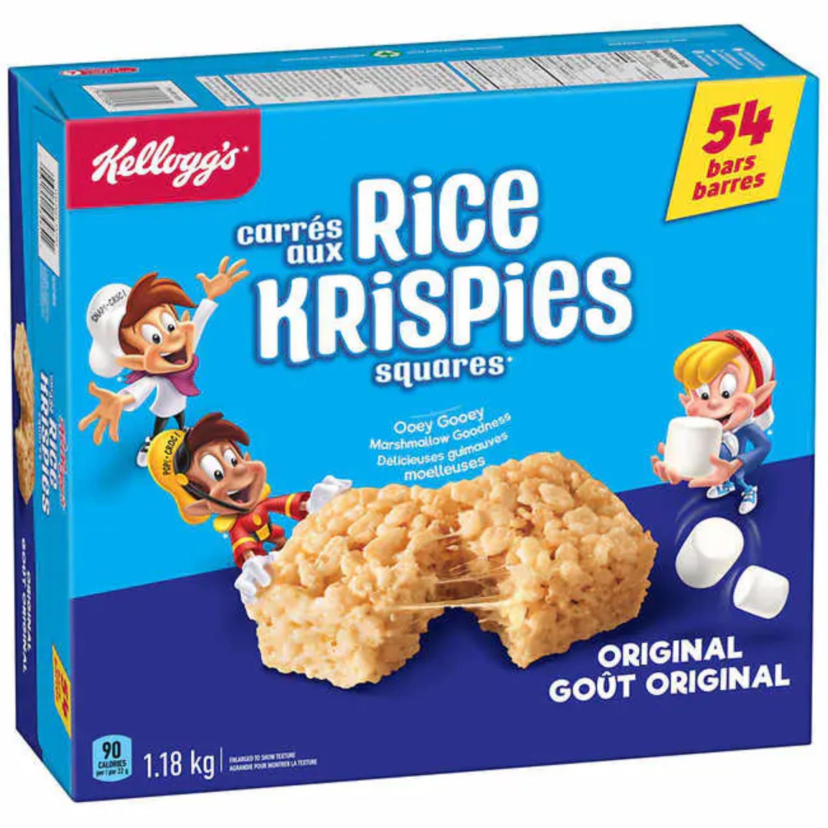 Kellogg's Rice Krispies Original Squares 22g x 54