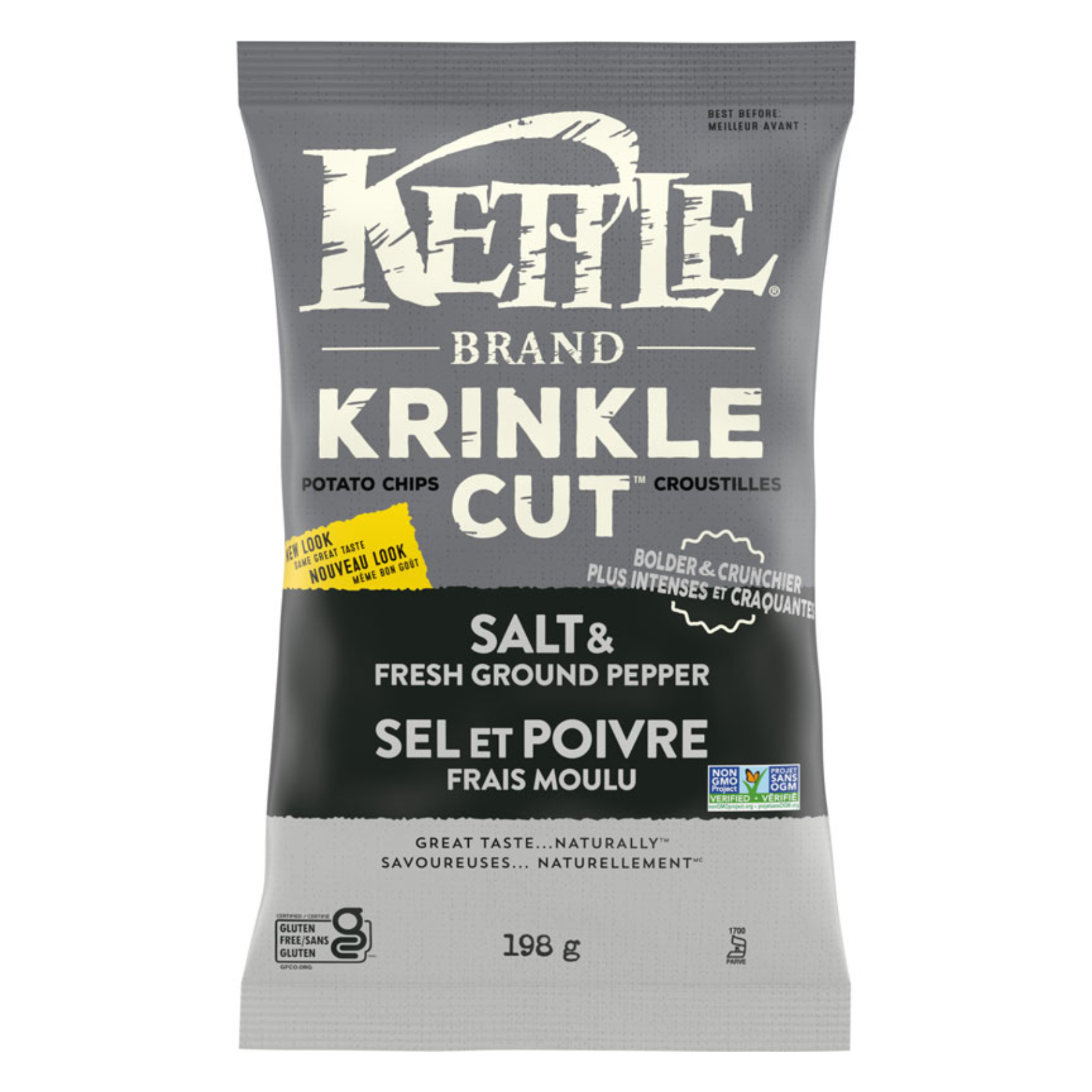 Kettle Brand Salt & Pepper Potato Chips 198g