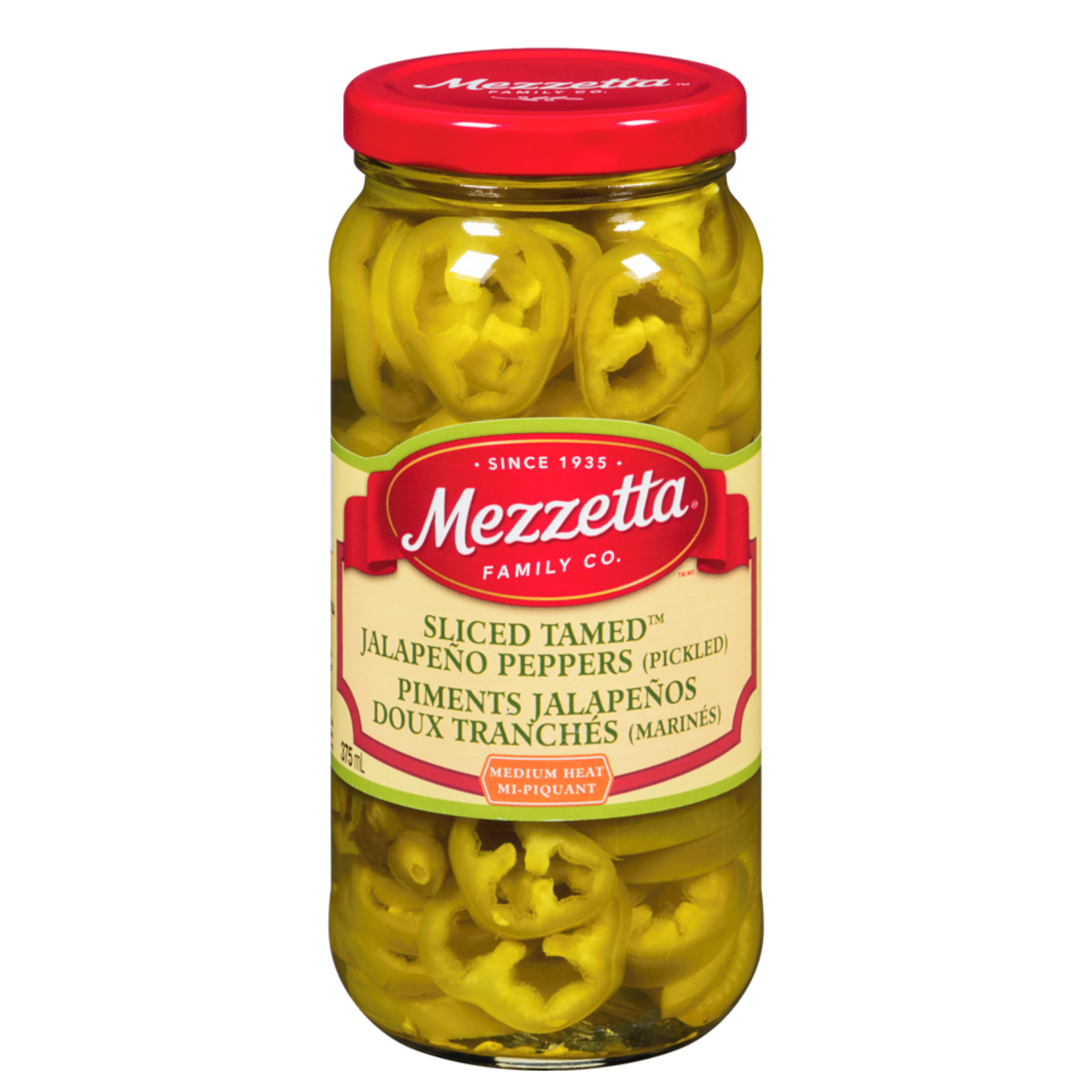 Mezzetta Mild Jalapeño Peppers 375ml