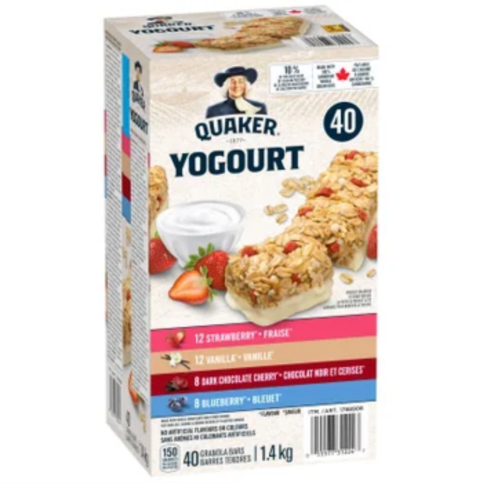 Quaker Chewy Yogurt Granola Bars 40ct