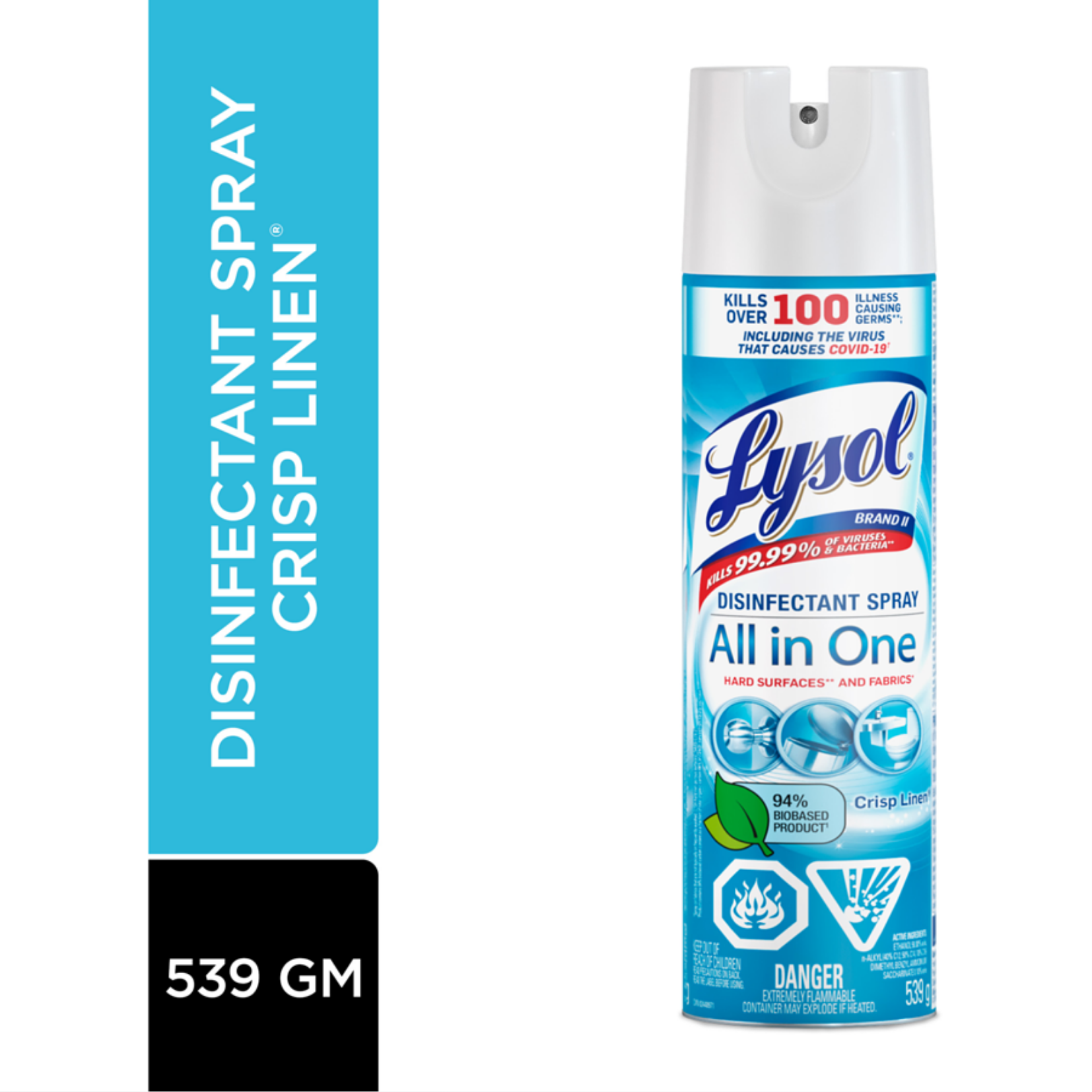 Lysol Crisp Linen Disinfectant Spray 350g