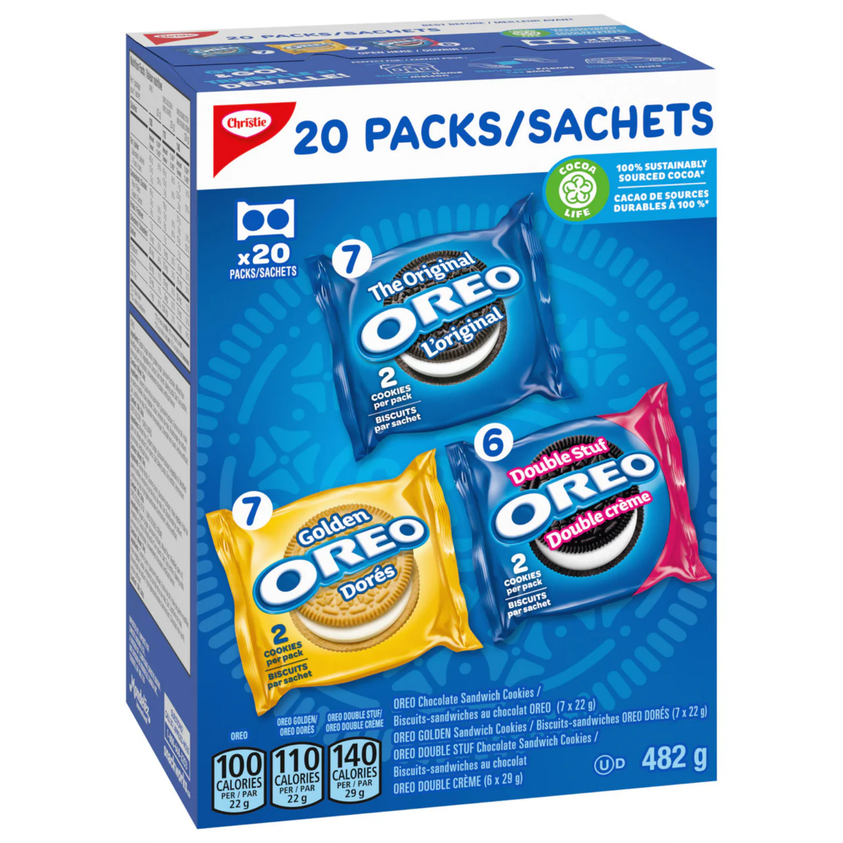 Oreo Variety 20pk Cookies 482g