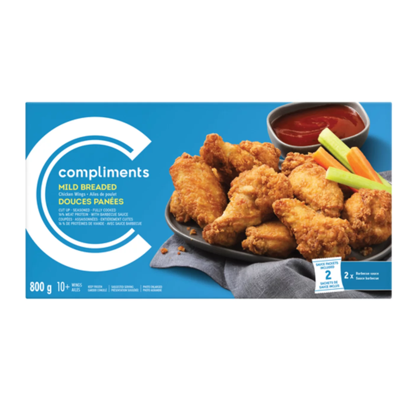 Compliments Mild Breaded Chicken Wings 800g