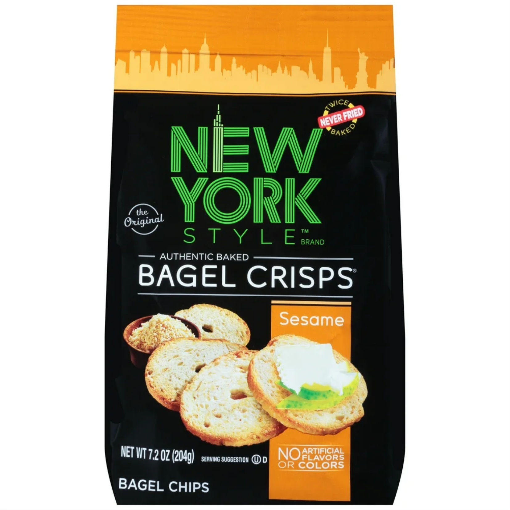 New York Style Sesame Bagel Crisps