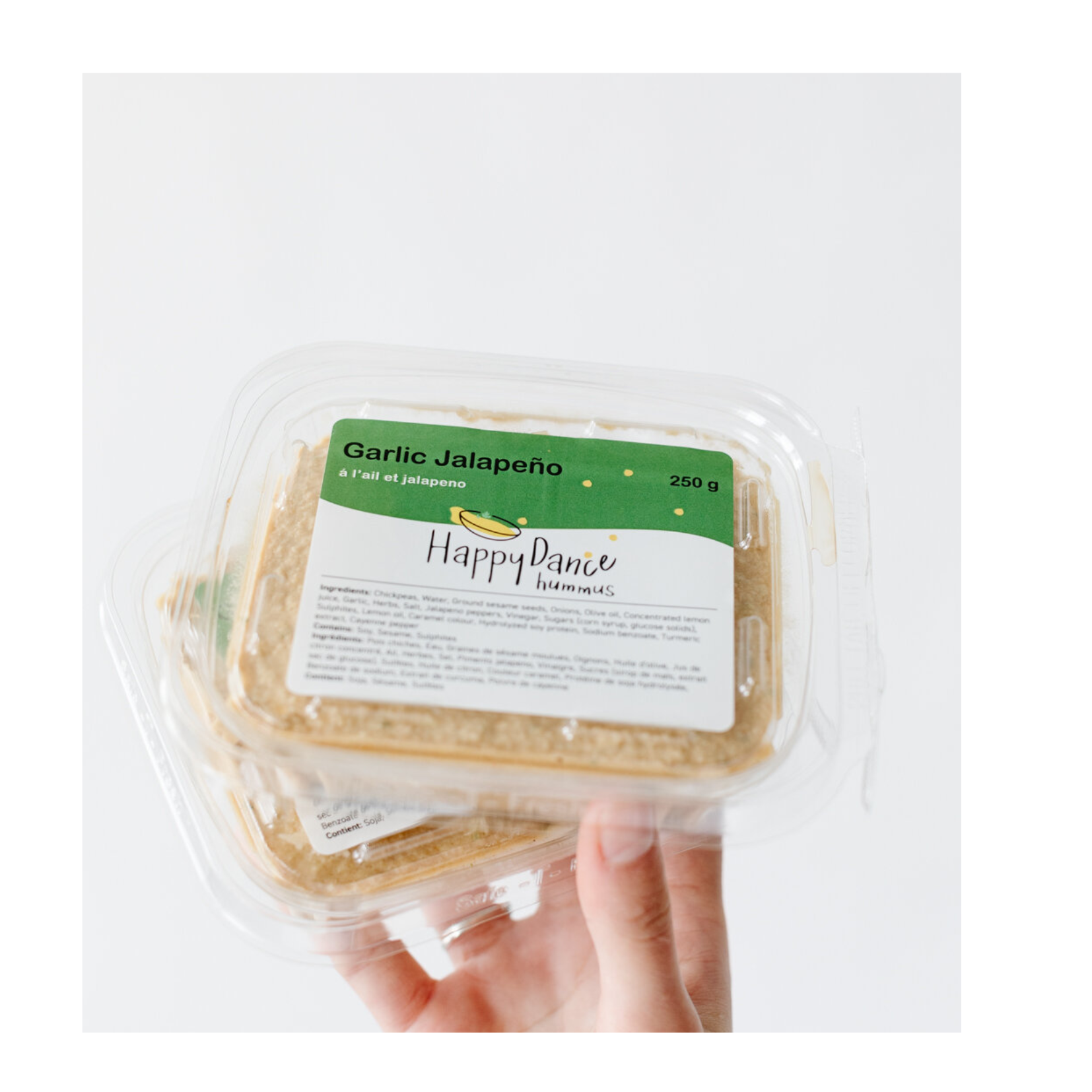 Happy Dance Garlic Jalapeno Hummus 250g