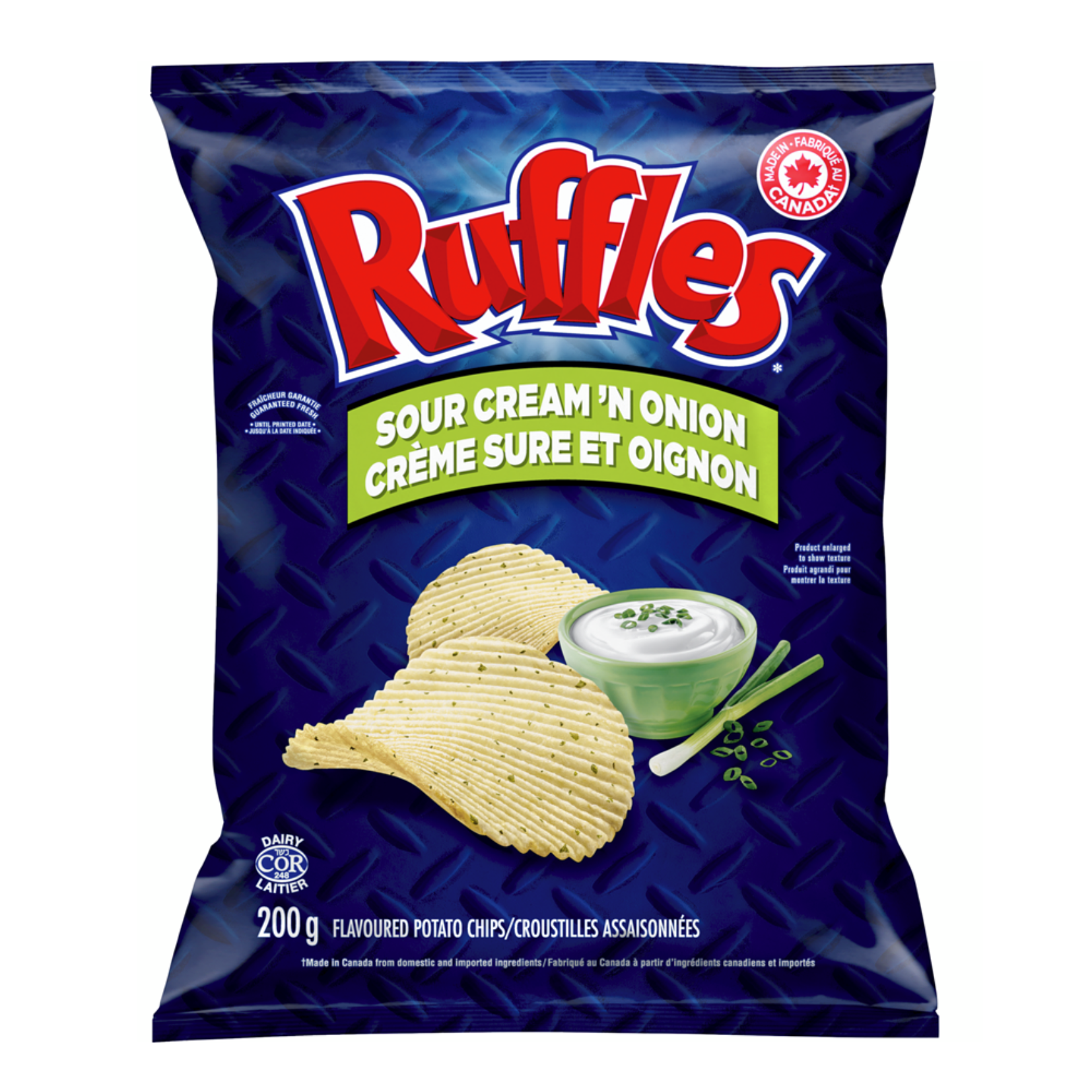 Ruffles Sour Cream N Onion Chips 200g