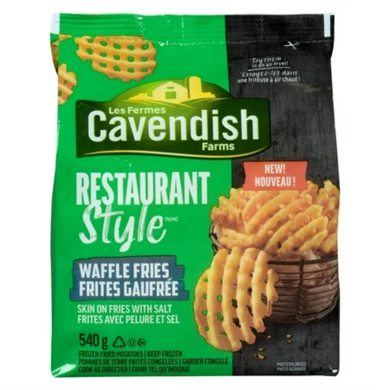 Cavendish Restaurant Style Waffle Fries 1.8kg