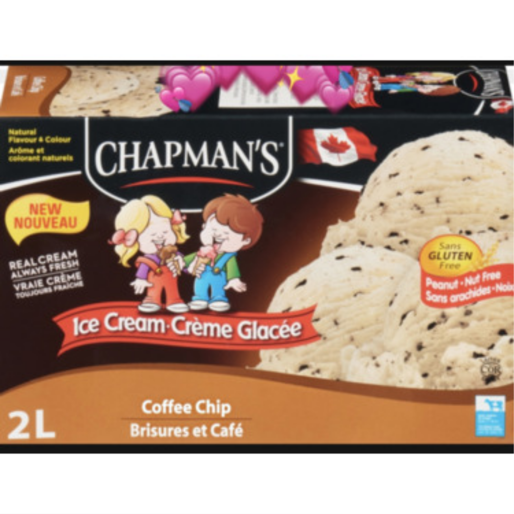 Chapmans Original Coffee Chip Ice Cream 2L