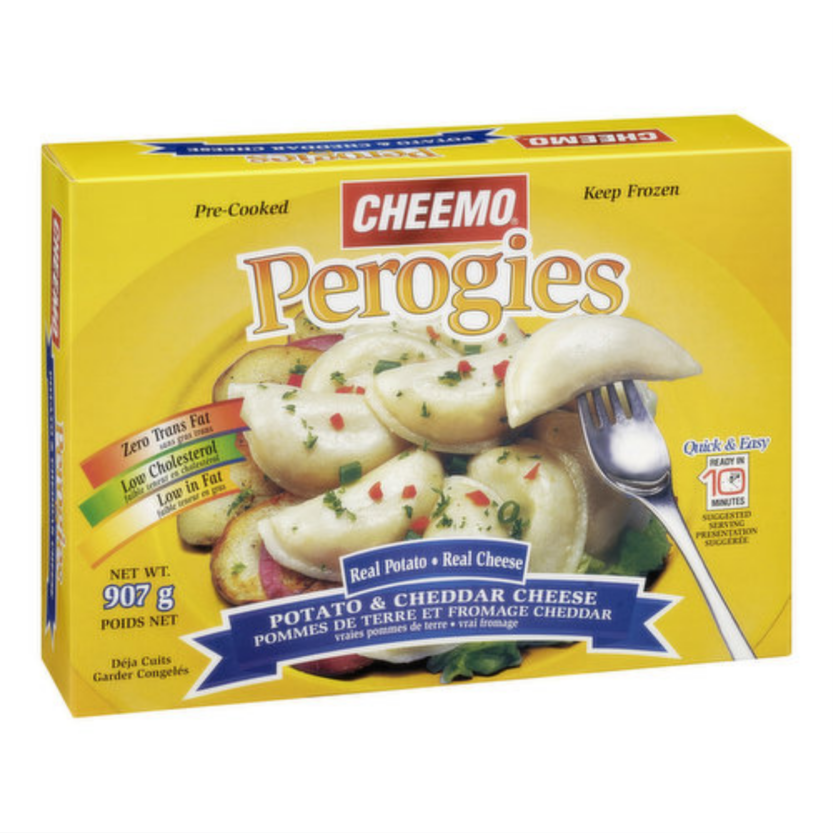 Cheemo Cheddar Cheese Bites Perogies 907g