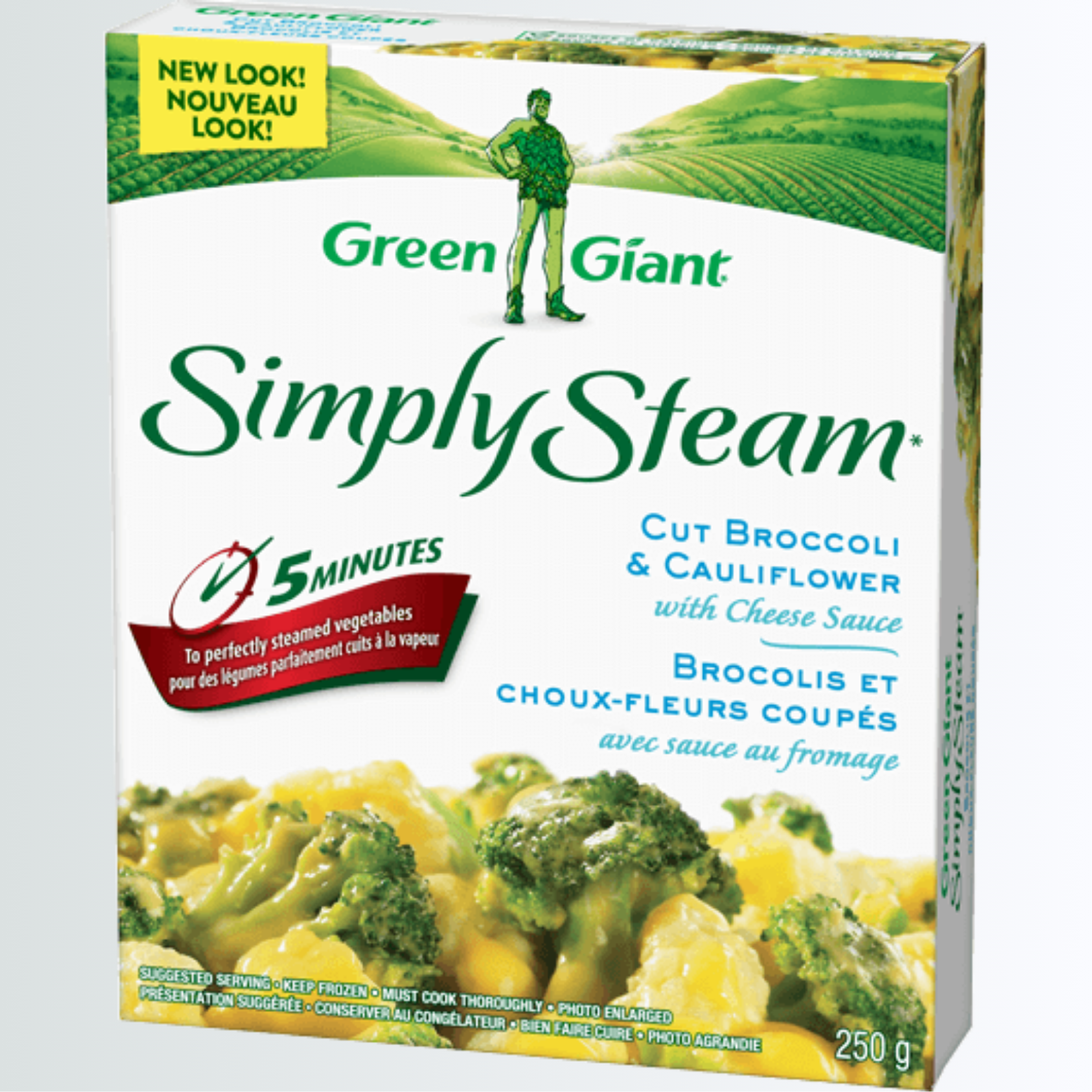 Green Giant Simply Steam Broccoli & Cauliflower With Cheese Sauce 250g