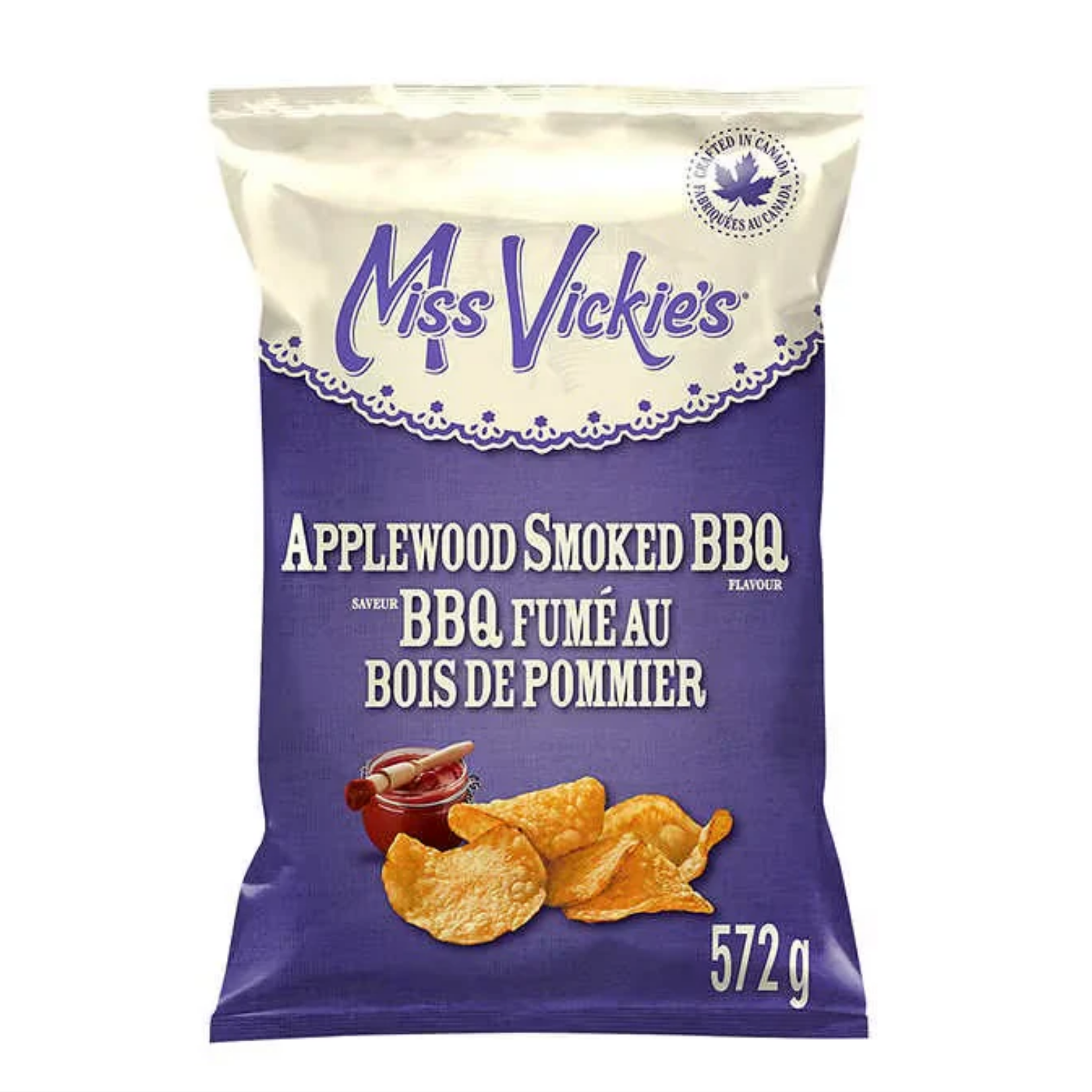Miss Vickie's Applewood Smoked BBQ Kettle Chips 572g