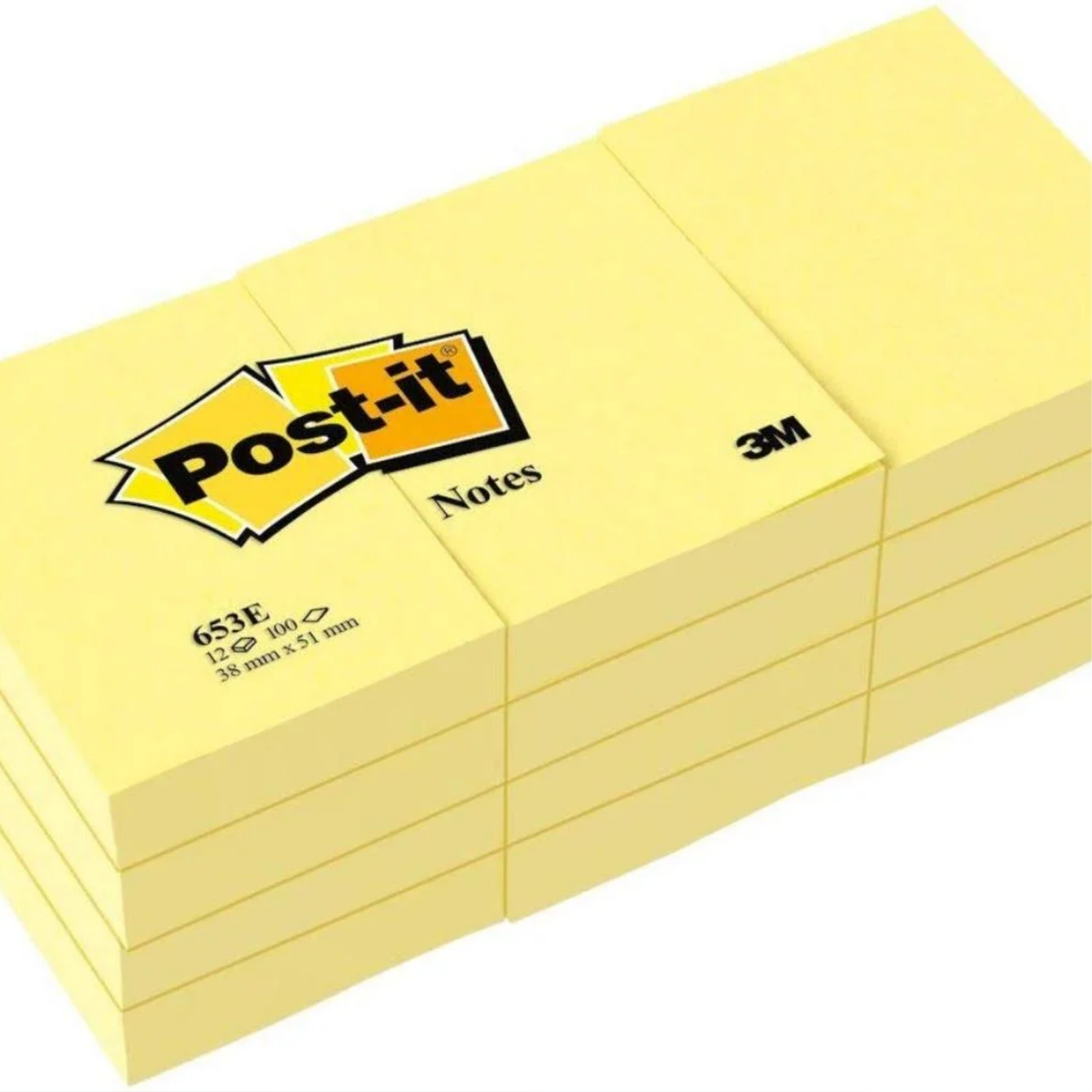 Yellow Sticky Notes 1 3/8" x 1 7/8"  12pk