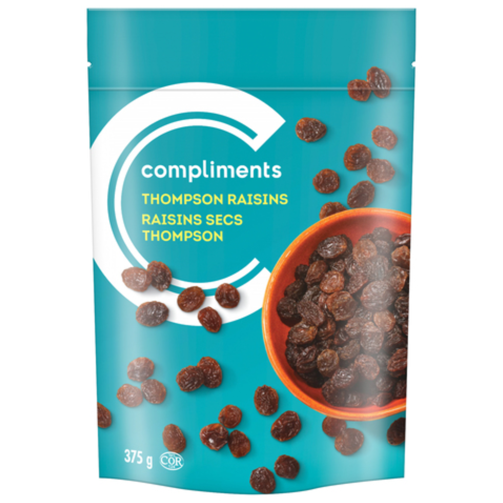 Compliments Thompson Seedless Raisins 375g