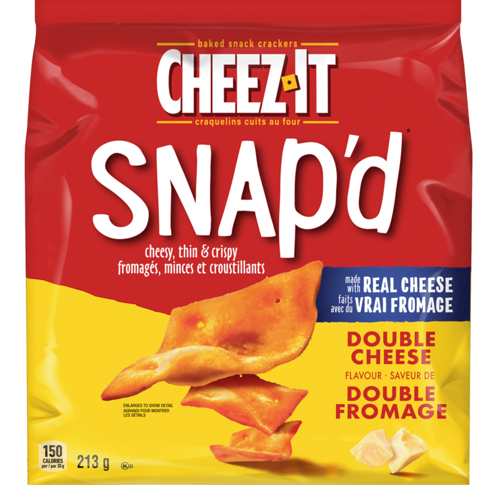 Cheez It Snap'd Double Cheese Snack Crackers 213g