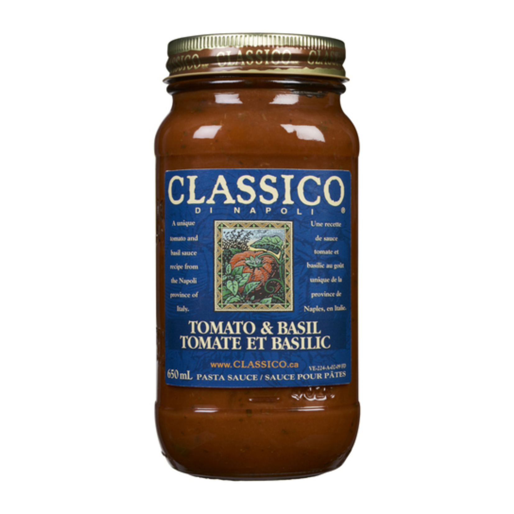 Classico Di Napoli Tomato & Basil Pasta Sauce 650ml