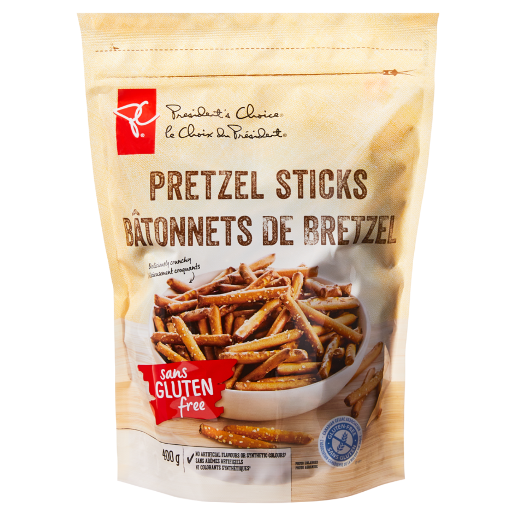 President's Choice Gluten Free Pretzel Sticks 400g