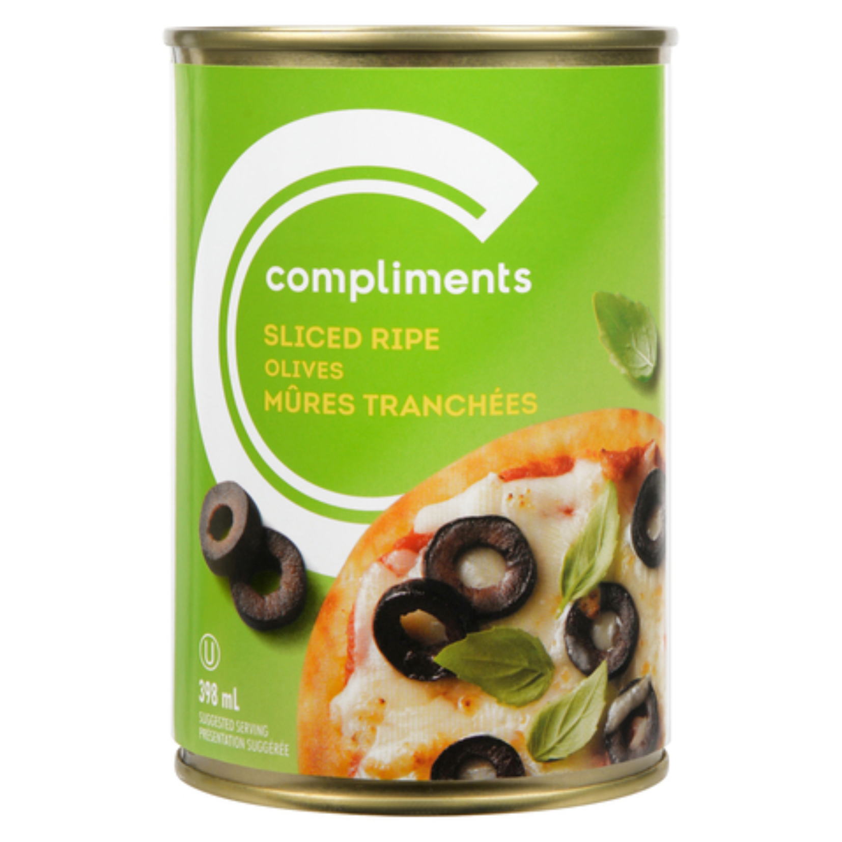 Compliments Sliced Black Olives 398ml