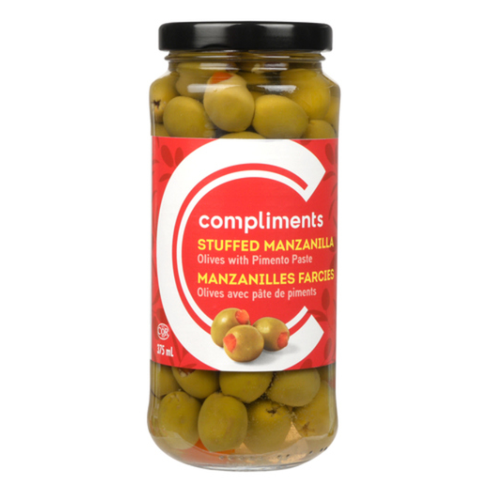 Compliments Stuffed Manzanilla Olives 375ml