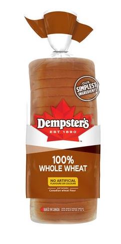 Dempster's 100% Whole Wheat Bread 675g