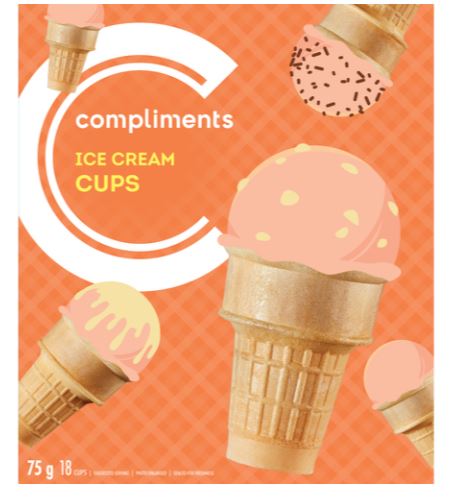 Compliments Ice Cream Cups 18ct