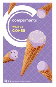 Compliments Waffle Ice Cream Cones 12ct