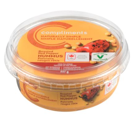 Compliments Roasted Red Pepper Hummus 227g