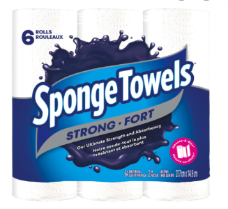 Sponge Towels Strong Paper Towels 6ct