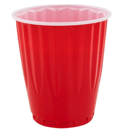 Kirkland Extra Strong Red Plastic Cups 18oz x 40