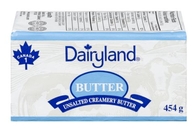 Dairyland Unsalted Butter 454g
