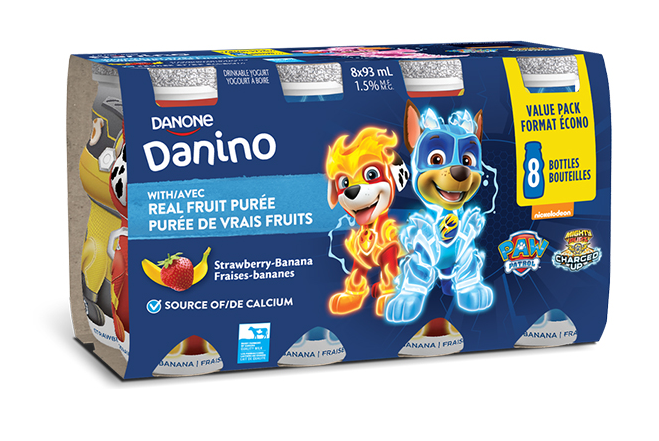 Danone Danino Strawberry-Banana Yogurt Drinks  8ct