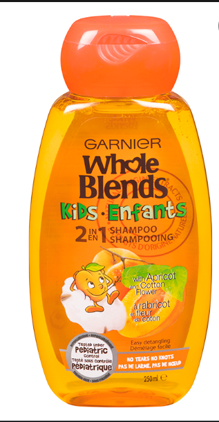 Garnier Kids 2in1 Shampoo with Apricot & Cotton Flower 250ml