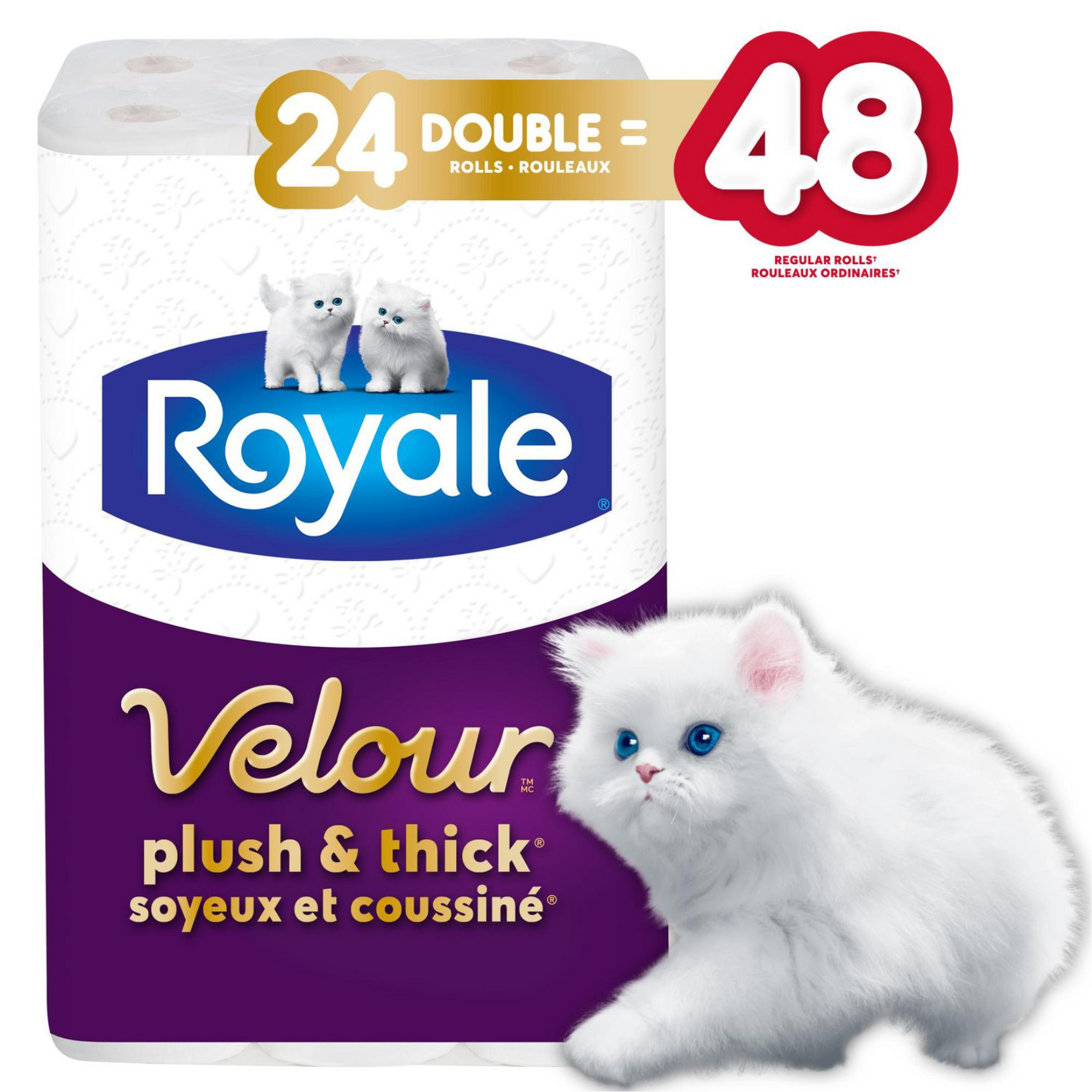 Royale Velour Bathroom Tissue 30=60