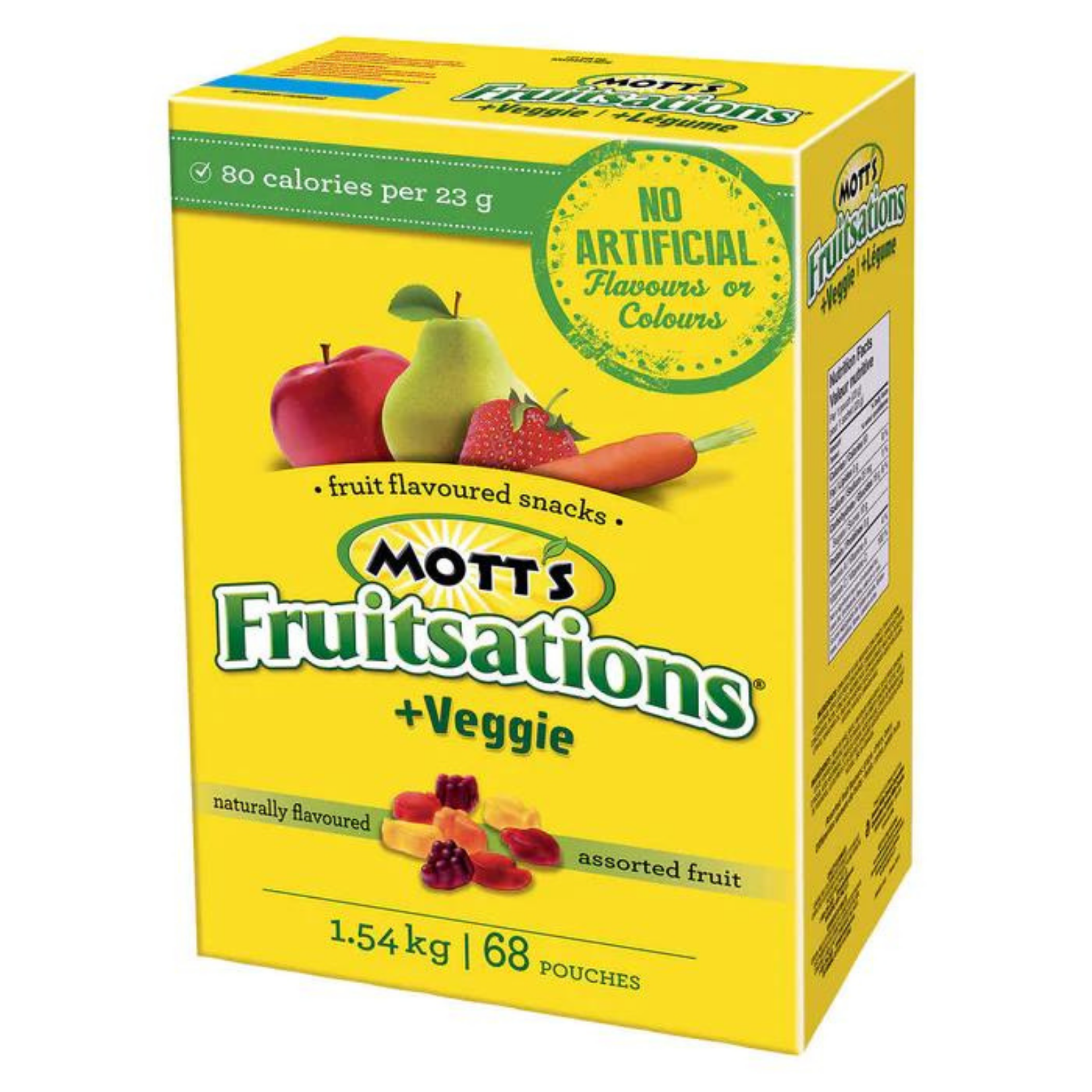 Mott's Fruitsations Assorted Fruit Snacks 23g x 68