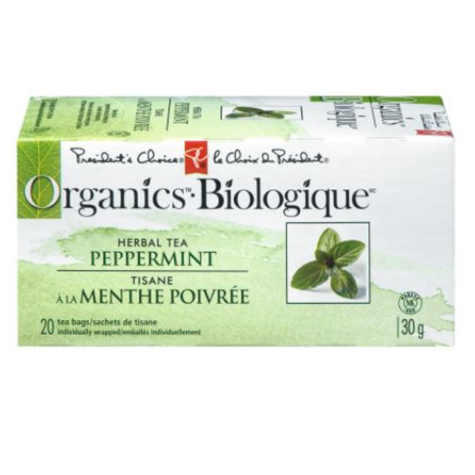 President's Choice Organics Peppermint Herbal Tea 30g