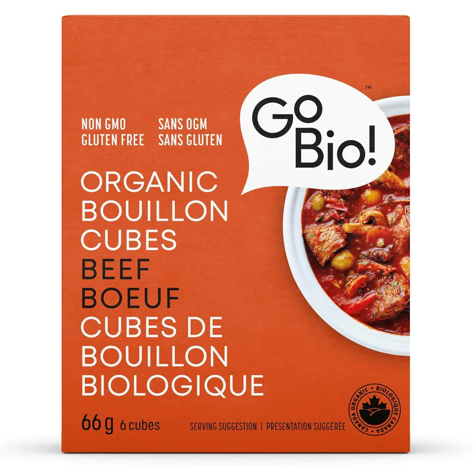 Go Bio Gluten Free Beef Bouillon Cubes 6ct