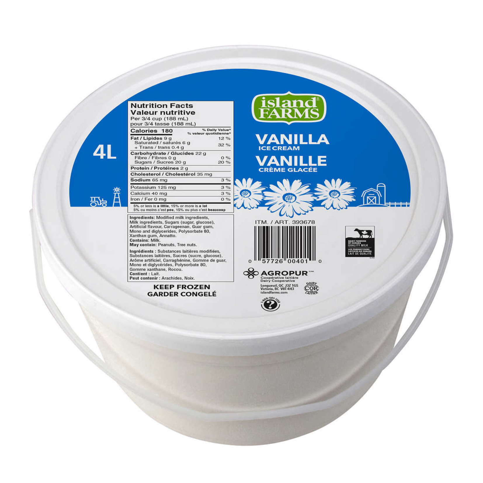 Island Farms Vanilla Ice Cream 4L