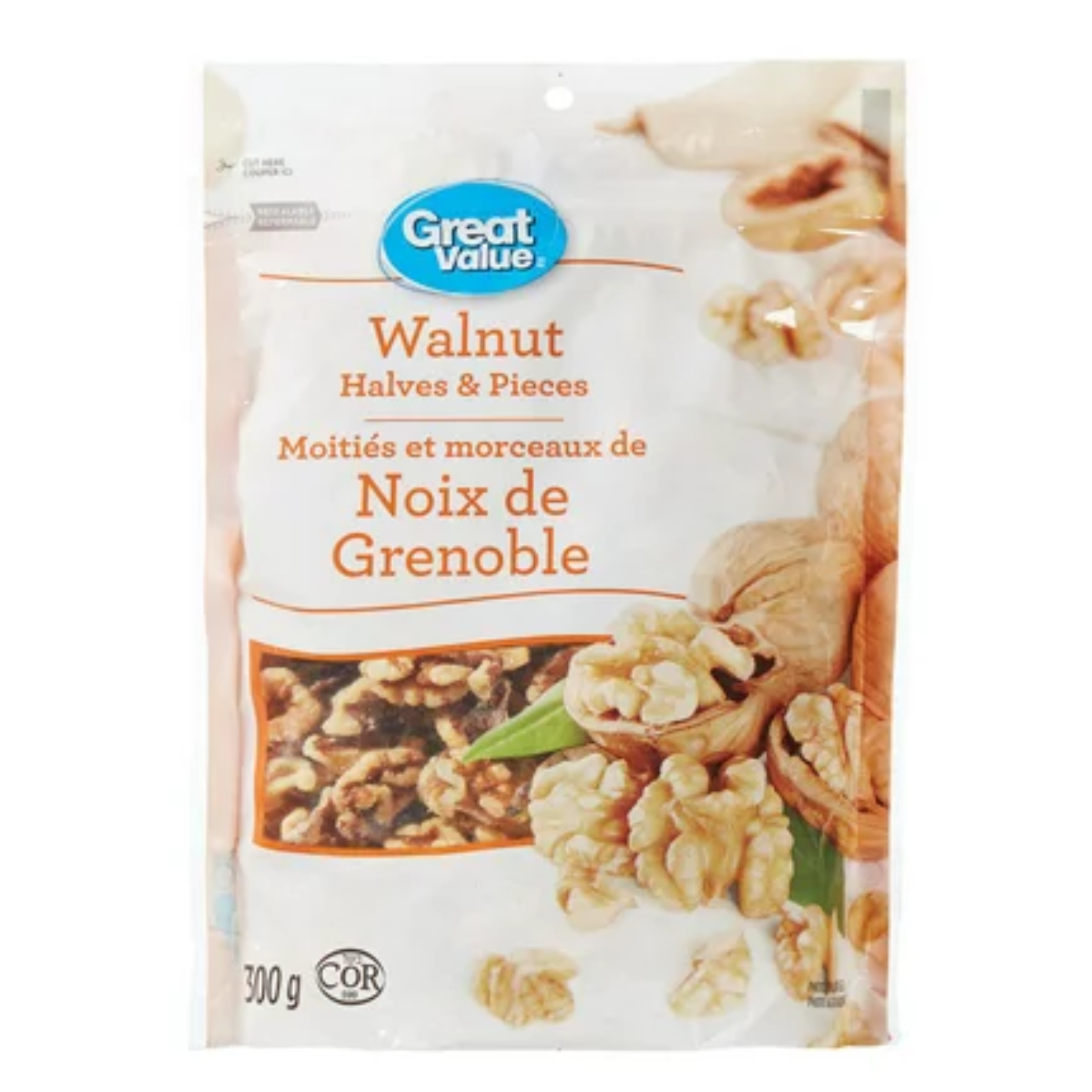 Great Value Walnut Halves And Pieces 300g